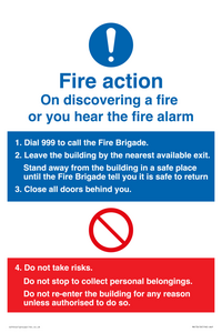Basic Fire Action Notice